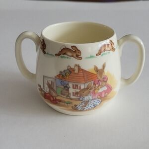 Royal Doulton Bunnykins Fine Bone China 2 Handle Mug. Made In England..... EXC